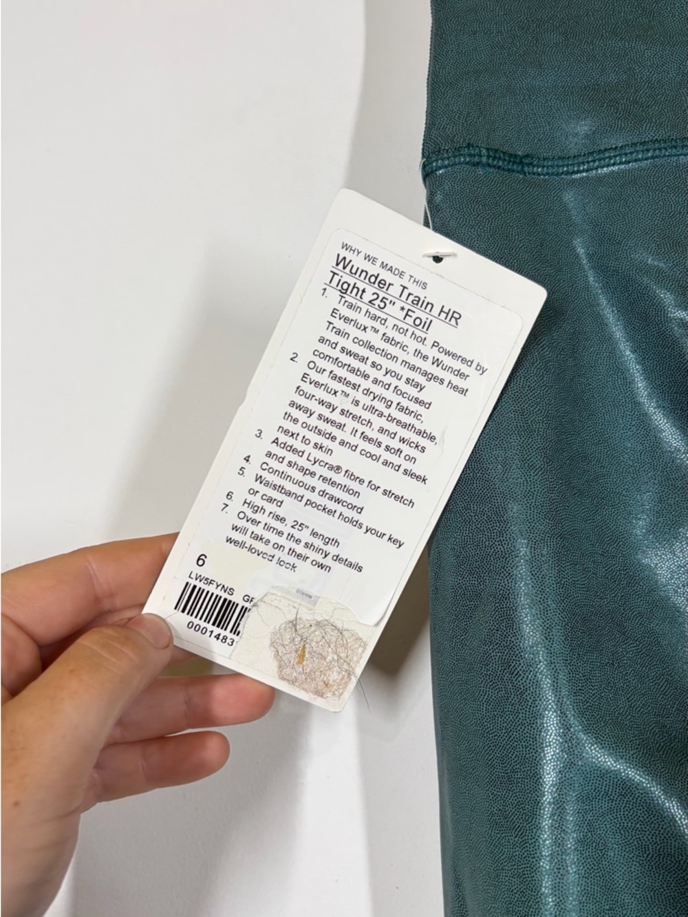 NWT Lululemon Wunder Train High-Rise Tight 25" Foil Size 6 - Picture 6 of 12